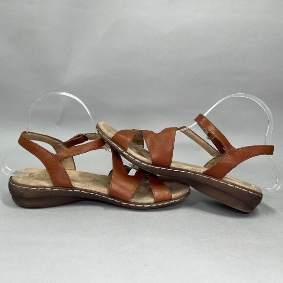 Soul Naturalizer Women's Size 9 Brown Leather Sling Back Sandals‎ - Picture 7 of 11
